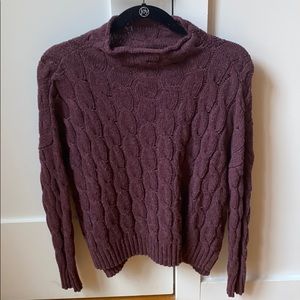 Aerie Mock Neck Knit Sweater